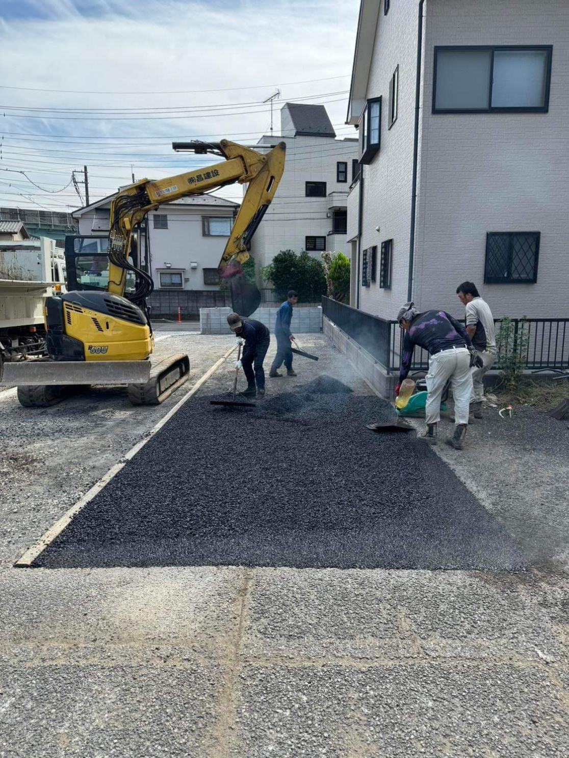 駐車場造成工事